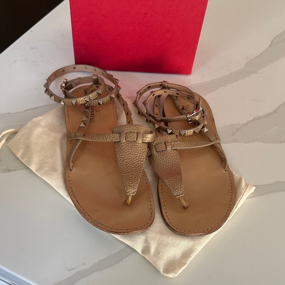 Valentino Garavani Studded Sandals- 38.5